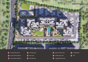 Master Plan in 2 BHK Apartment at Kohinoor Coral Phase 3, Hinjewadi – for Sale