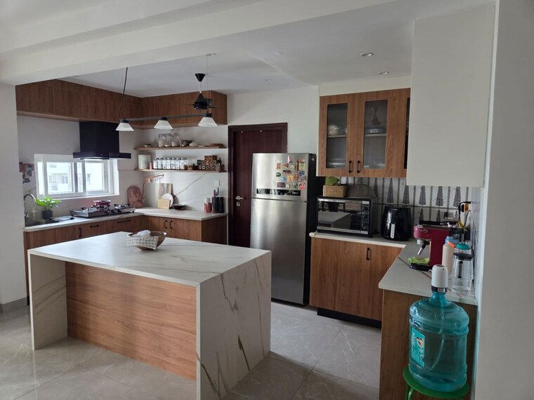 Kitchen, hallmark-sunnyside 3 Bedroom 1717 Sq.Ft. Apartment In Manchirevula Hyderabad 10741688
