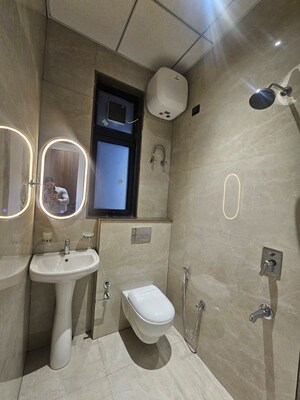 Bathroom in 3 BHK Apartment at Ambala Highway – for Rent