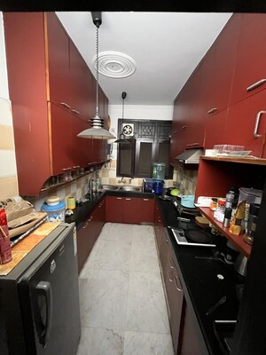Kitchen in 3 BHK Builder Floor at Sector 43 – for Rent