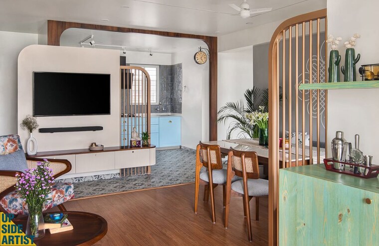 Living Room, comfort-zone 3 Bedroom 1200 Sq.Ft. Apartment In Balewadi Pune 10741905