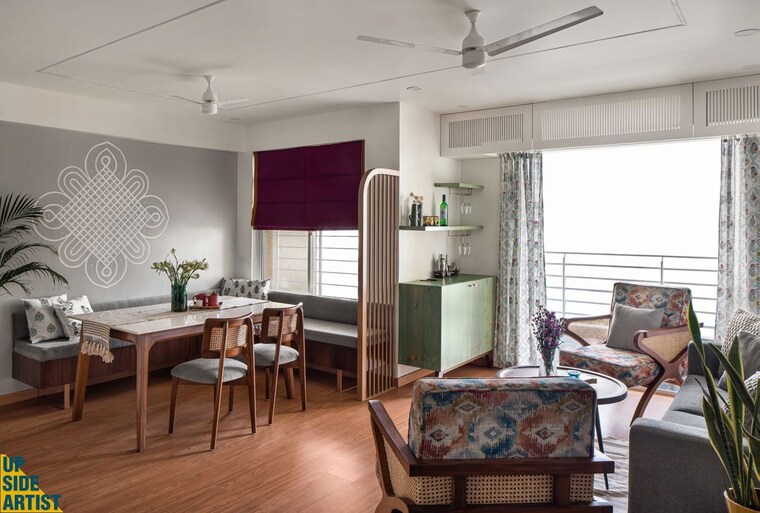 Living Room, comfort-zone 3 Bedroom 1200 Sq.Ft. Apartment In Balewadi Pune 10741905