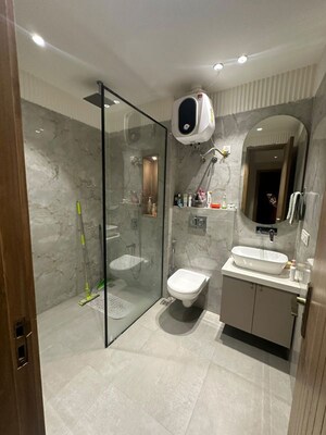 Bathroom in 3 BHK Builder Floor at RWA Residential Society Sector 46, Sector 46 – for Rent