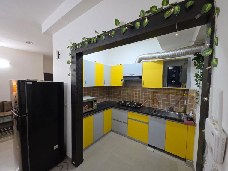 Kitchen, gaur-city-2-14th-avenue 3 Bedroom 1300 Sq.Ft. Apartment In Sector 16c Greater Noida Greater Noida 10741972