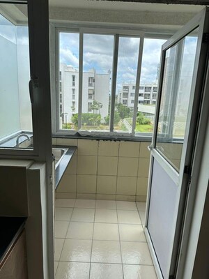Balcony in 3 BHK Apartment at Godrej Nurture Electronic City, Electronic City Phase I – for Rent