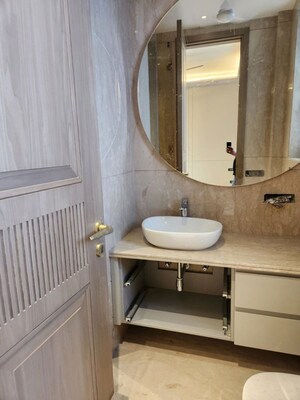 Bathroom in 3 BHK Builder Floor at Malviya Nagar – for Rent