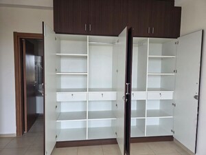 Bathroom in 3 BHK Apartment at Bhartiya Nikoo Homes, Thanisandra Main Road – for Rent