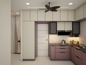 Kitchen in 2 BHK Apartment at Aparna Zenon, Puppalaguda – for Rent