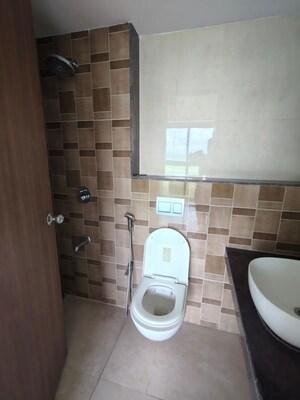 Bathroom in 2 BHK Apartment at Lodha Splendora River View, Ghodbunder Road – for Rent