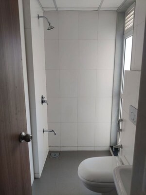 Bathroom in 1.5 BHK Apartment at Godrej Emerald, Ghodbunder Road – for Rent