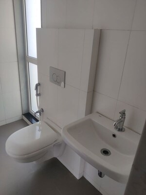 Bathroom in 1.5 BHK Apartment at Godrej Emerald, Ghodbunder Road – for Rent