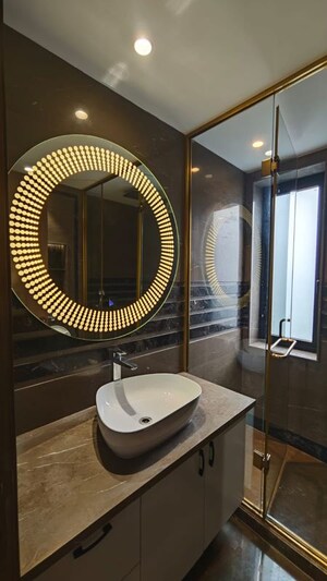 Bathroom in 3 BHK Builder Floor at Nizamuddin East – for Rent