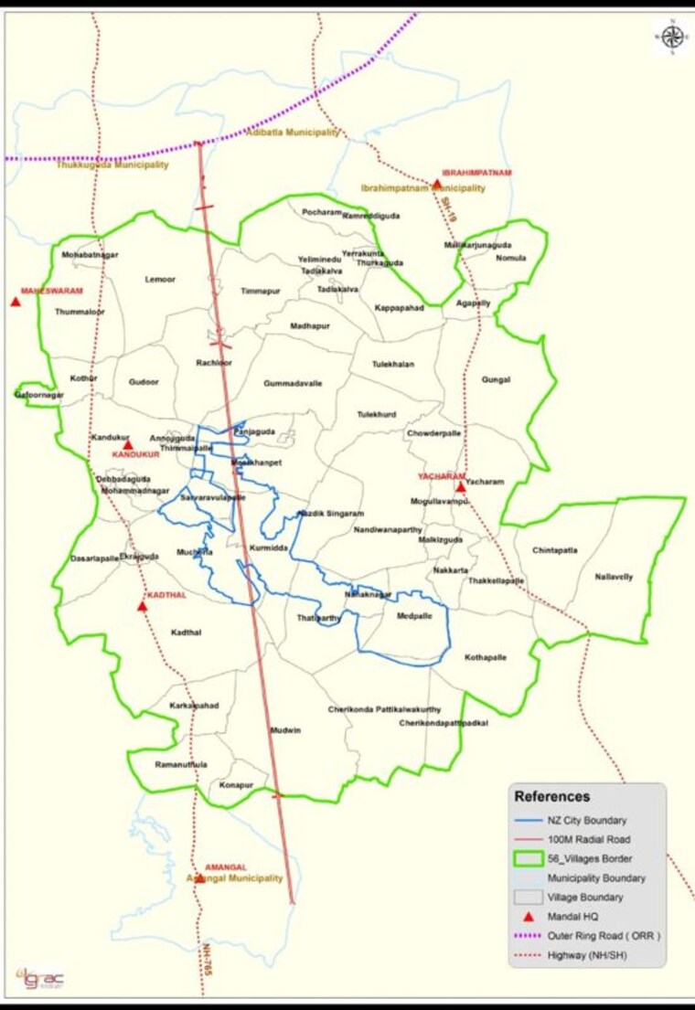 Map Location, spacevision-ambience  643 Sq.Yd. Plot In Shadnagar Hyderabad 10742312