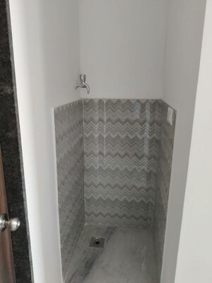 Bathroom in 1 BHK Apartment at Lodha Crown Quality Homes, Majiwada – for Rent