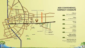 3 BHK Apartment – Map Location View at Signature Global Daxin Vistas, Sohna Road - for Sale