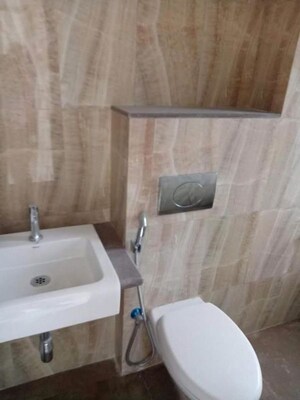 Bathroom in 1.5 BHK Apartment at Lodha Amara, Kolshet Road – for Rent