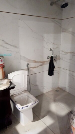Bathroom in 3 BHK Builder Floor at Capital Heights Niranjanpur, Gms Road – for Rent