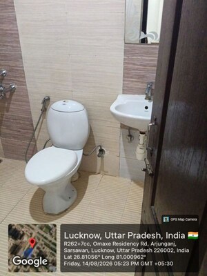 Bathroom in 2.5 BHK Apartment at Gomti Nagar – for Sale