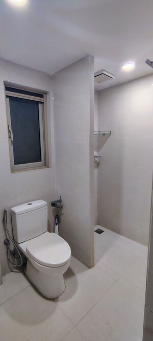 Bathroom in 3 BHK Apartment at Hiranandani Phillipa, Ghodbunder Road – for Rent