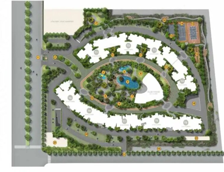 Master Plan, prestige-parklane 2 Bedroom 1103 Sq.Ft. Apartment In Devanahalli Bangalore 10742720