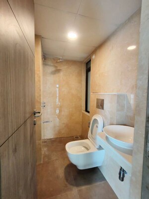Bathroom in 2 BHK Apartment at Group Satellite Elegance, Goregaon East – for Rent