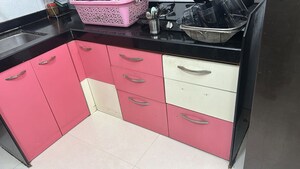 Kitchen in 1 BHK Apartment at Manpada – for Rent