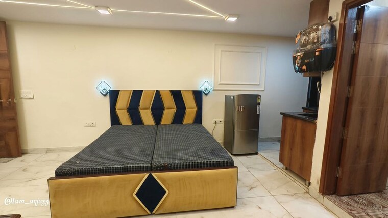 Bedroom, saket 1 RK 550 Sq.Ft. Builder Floor In Saket Delhi 10742765