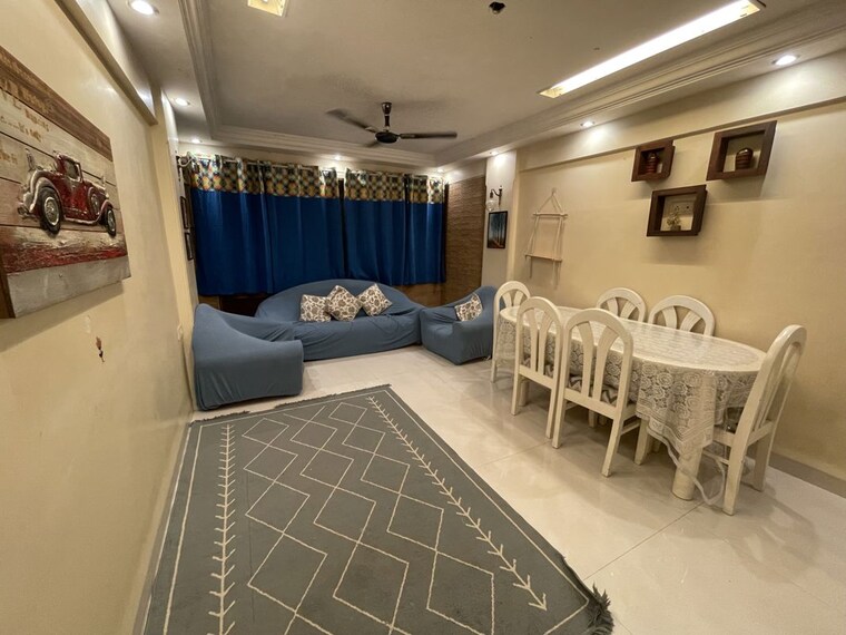Living Room, seven-bungalow 2 Bedroom 850 Sq.Ft. Apartment In Andheri West Mumbai 10742883