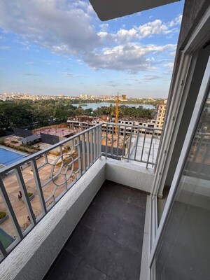 Balcony in 2 BHK Apartment at Ajmera Lakeside Paradise, Yelahanka – for Rent