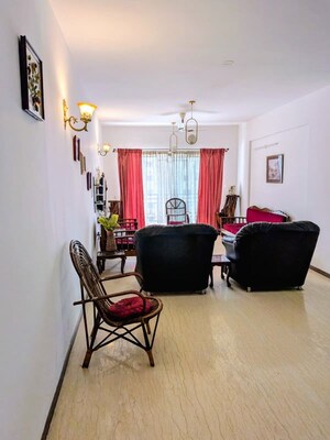Living Room in 3 BHK Apartment at Skyline Beverly Park, Hebbal – for Rent