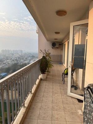 Balcony in 3.5 BHK Apartment at DLF The Skycourt, Sector 86 – for Rent