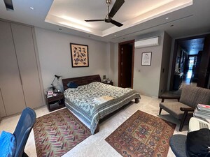 Bedroom in 3.5 BHK Apartment at Greater Kailash – for Rent