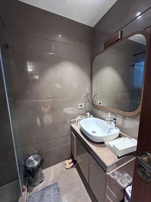 Bathroom in 3.5 BHK Apartment at Greater Kailash – for Rent
