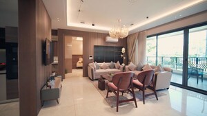 Living Room in 3 BHK Apartment at Vamana Arvindam, Nabha – for Sale