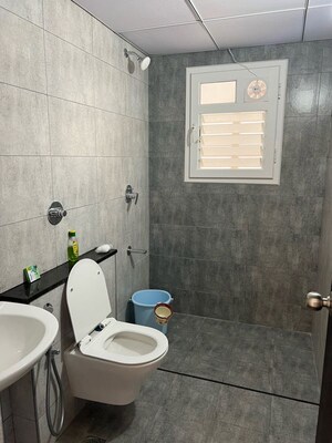 Bathroom in 3 BHK Apartment at Puravankara Purva Zenium, Hosahalli – for Rent