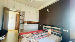 Bedroom in 2.5 BHK Apartment at Bhartiya Nikoo Homes, Thanisandra Main Road – for Rent