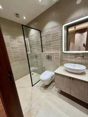 Bathroom in 3 BHK Apartment at Freedom Fighters Enclave – for Rent