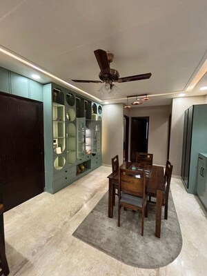 Living Room in 4 BHK Apartment at Freedom Fighters Enclave – for Rent