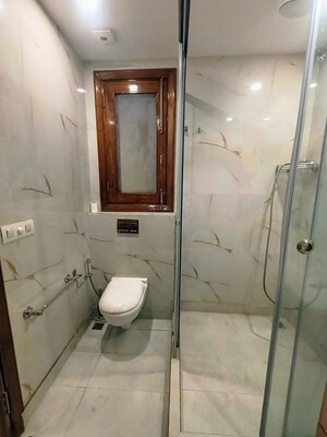 Bathroom in 3 BHK Builder Floor at Panchsheel Enclave – for Rent