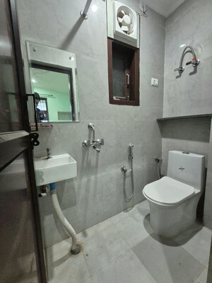 Bathroom in 2 BHK Builder Floor at Chattarpur – for Rent