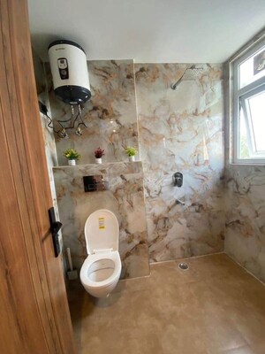 Bathroom in 2 BHK Builder Floor at Chattarpur – for Rent
