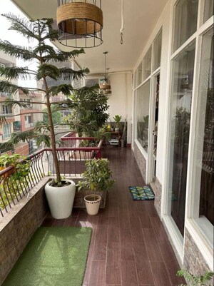 Balcony in 3 BHK Apartment at Freedom Fighters Enclave – for Rent