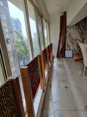 Balcony in 3 BHK Apartment at Lower Parel – for Rent