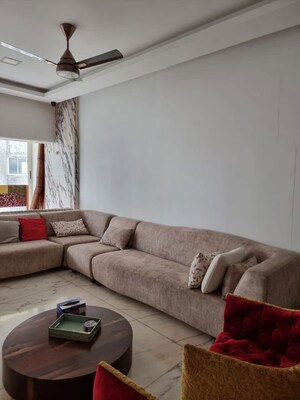 Living Room in 3 BHK Apartment at Lower Parel – for Rent