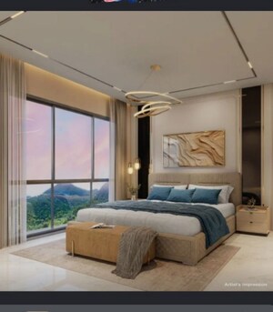 Living Room in 2 BHK Apartment at Purva Panorama, Ghodbunder Road – for Sale