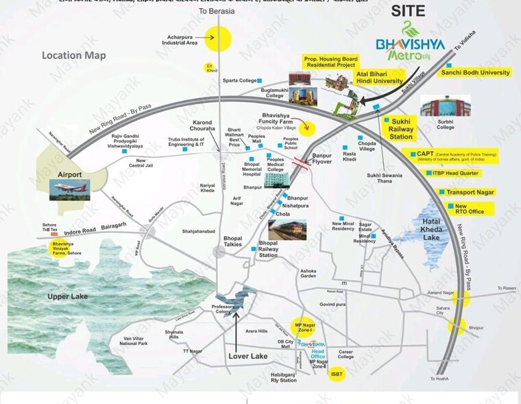 Map Location, mungaliya chhap  1035 Sq.Ft. Plot In Mungaliya Chhap Bhopal 10328628