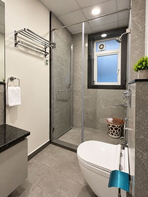 Bathroom in 3 BHK Apartment at Cliffton Valley, Panthaghati – for Sale