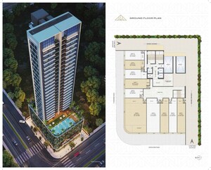 3 BHK Apartment – Exterior View View at Delta Icon, Airoli Sector 7 - for Rent