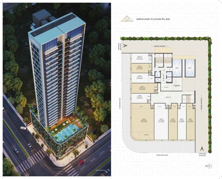 Exterior View, delta-icon 3 Bedroom 2129 Sq.Ft. Apartment In Airoli Sector 7 Navi Mumbai 10743652