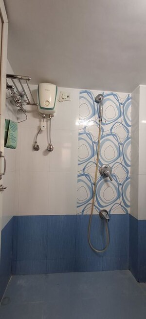 Bathroom in 2 BHK Apartment at Sheth Vasant Sagar Complex, Kandivali East – for Rent